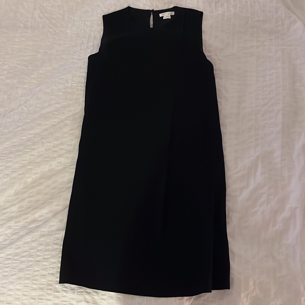 Paule Ka Black Sleeveless Shift Dress